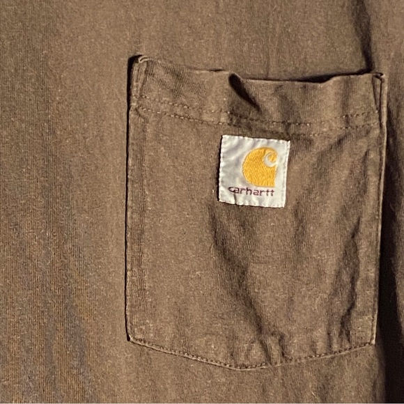 Carhartt Chocolate brown long sleeve crew tee - Picture 6 of 7